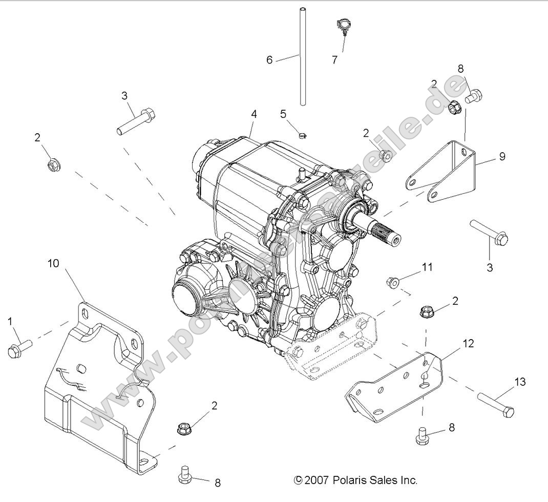 Drive Train, Main Gearcase Mounting Drive Train, Main Gearcase Mounting