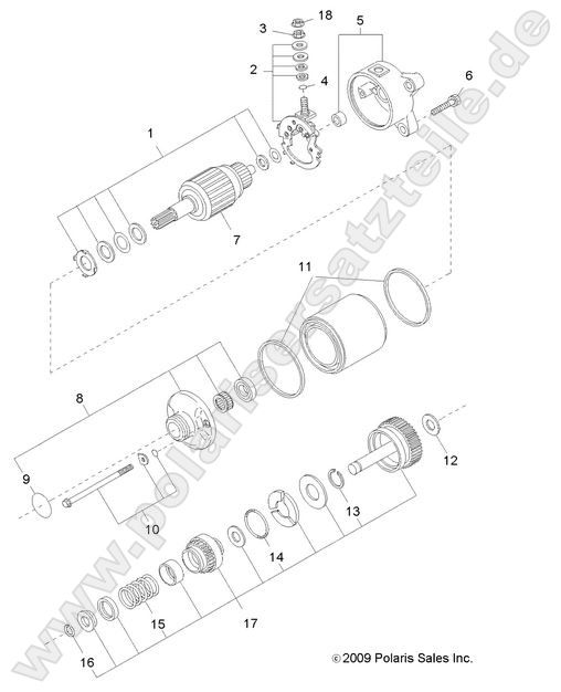 ENGINE, STARTING MOTOR