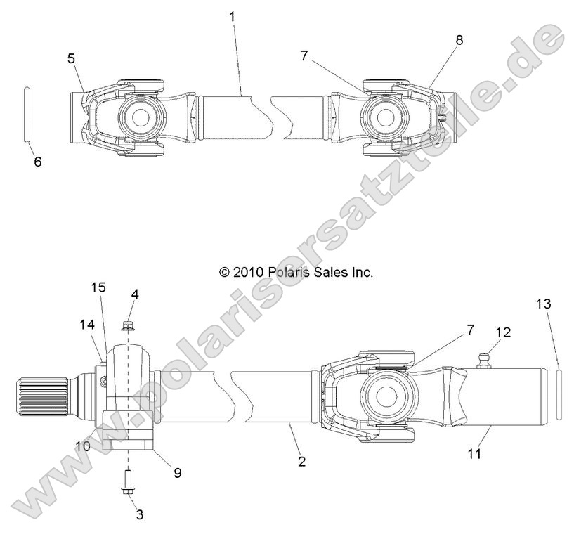 Drive Train, Front Prop Shaft