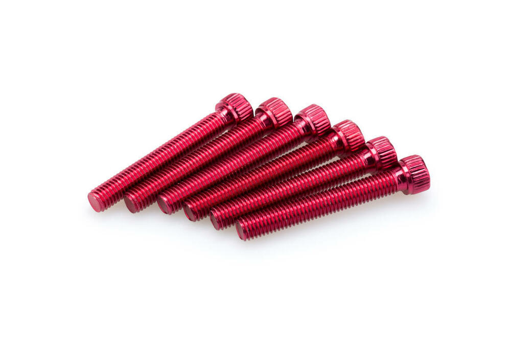 PUIG INBUS-SCHRAUBEN-KIT M8X55MM. ROT - 0540R