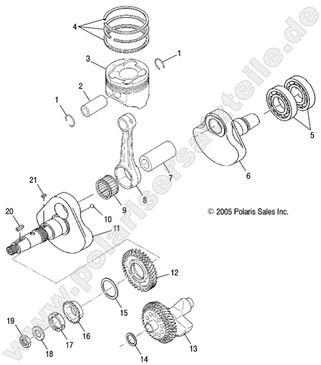 ENGINE, CRANKSHAFT and PISTON