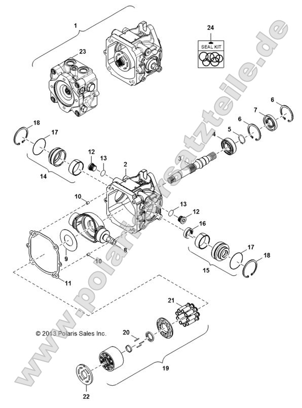 Hydraulics, Pump, Main Housing Hydraulics, Pump, Main Housing