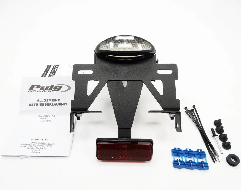 Kennzeichenhalter_KTM_Duke_790_9683N_2 Puig Kennzeichenhalter Set mit LED Rücklicht KTM Duke 790 2018-