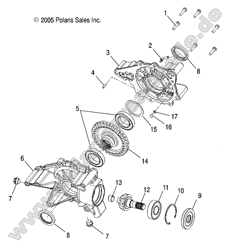 Drive Train, Rear Gearcase Internals