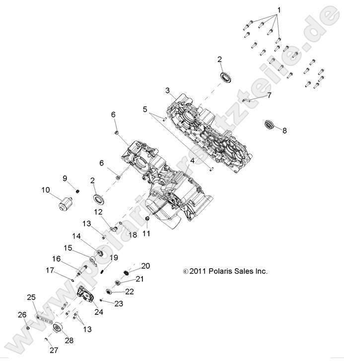 DRIVE TRAIN, MAIN GEARCASE