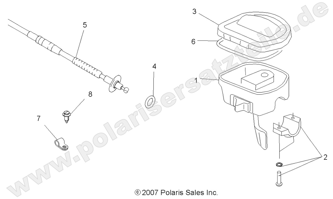 STEERING, CONTROLS and THROTTLE ASM. and CABLE STEERING, CONTROLS and THROTTLE ASM. and CABLE