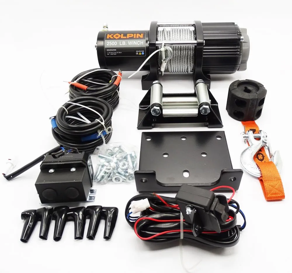 Kolpin ATV - Quad Seilwinde 2500 12V 1134 kg - Stahlseil