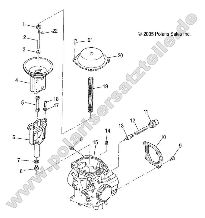Engine, Carburetor, upper