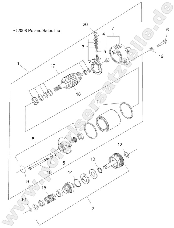 ENGINE, STARTING MOTOR ENGINE, STARTING MOTOR