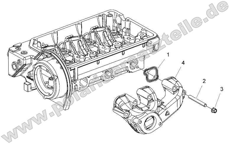 Engine, Exhaust Manifold w/ Front Outlet Engine, Exhaust Manifold w/ Front Outlet