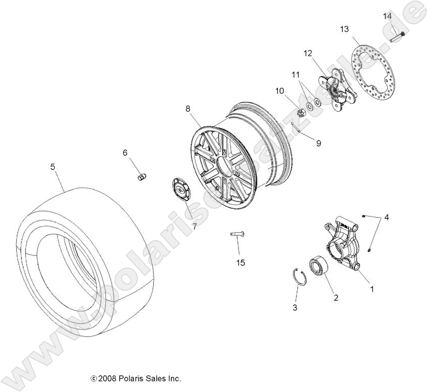 WHEELS, REAR and HUB