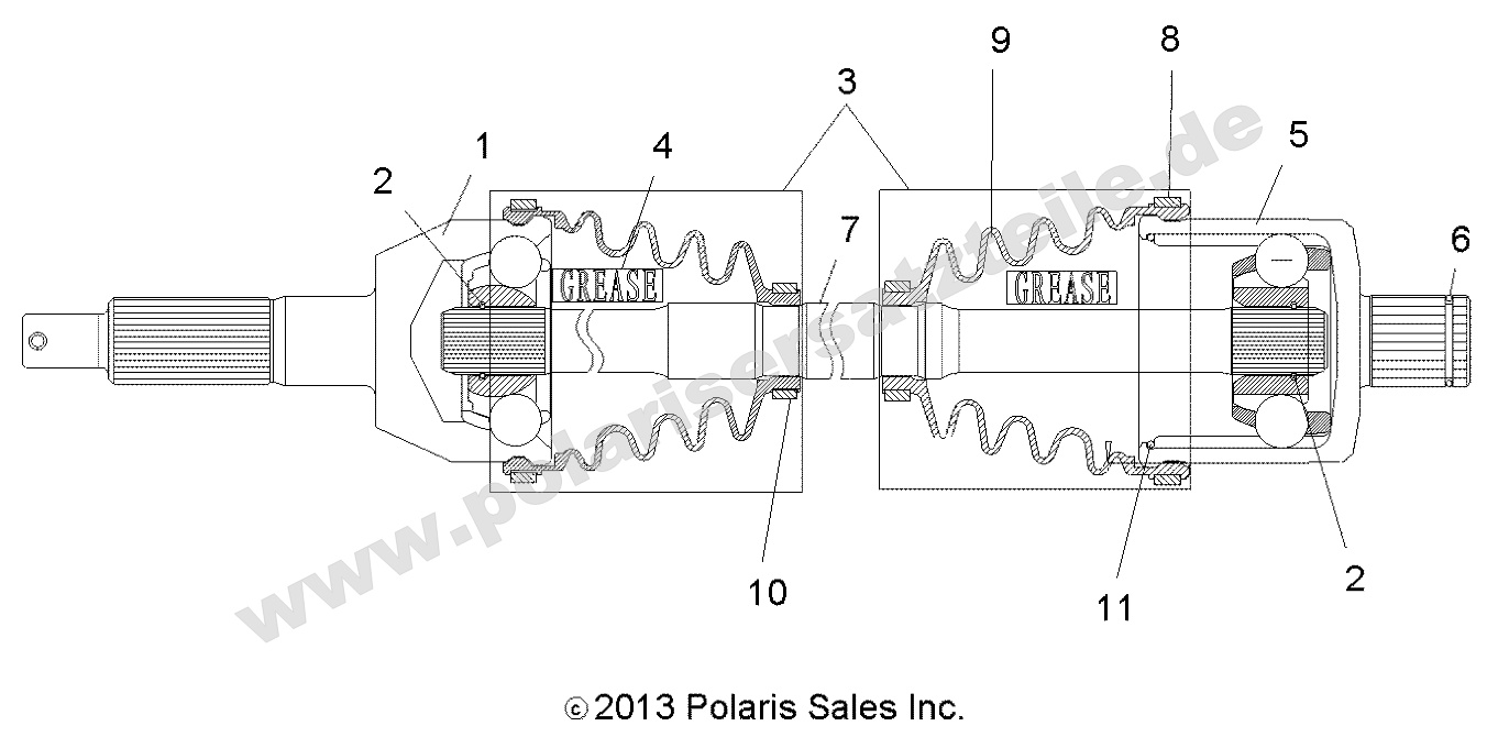 Drive Train, Rear Drive Shaft