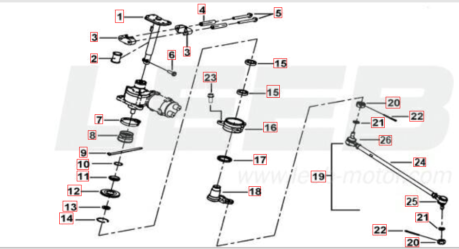 Lenksäule-Spurstange