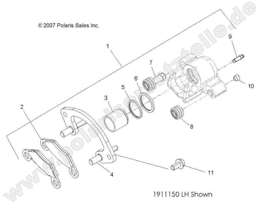 BRAKES, FRONT CALIPER BRAKES, FRONT CALIPER