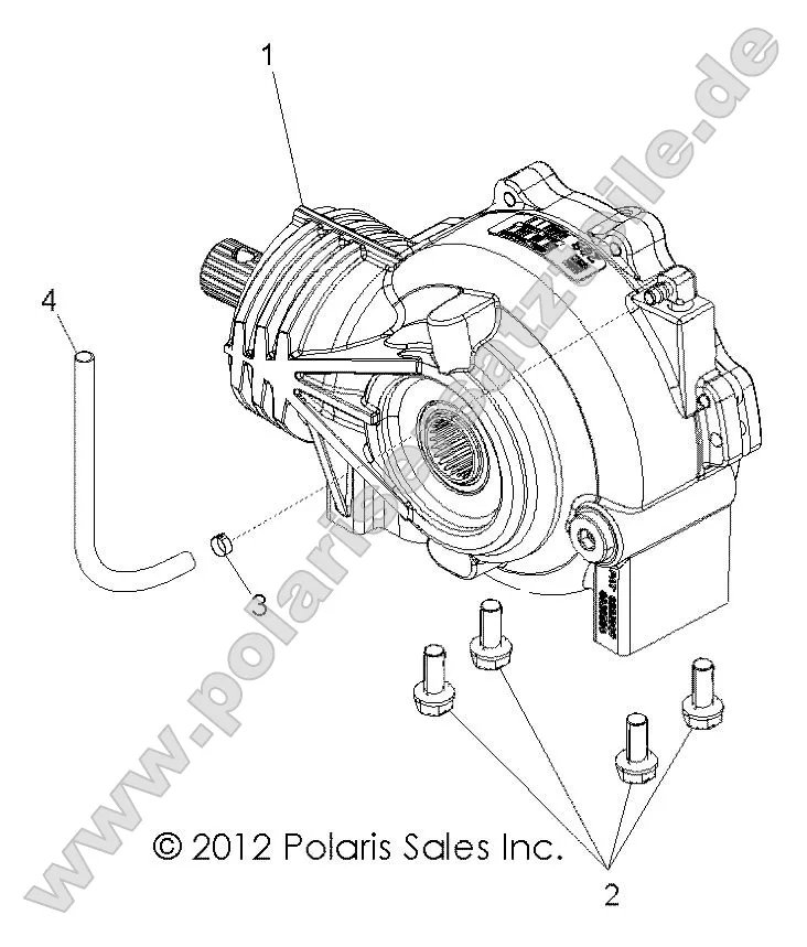 Drive Train, Front Gearcase Mounting Drive Train, Front Gearcase Mounting