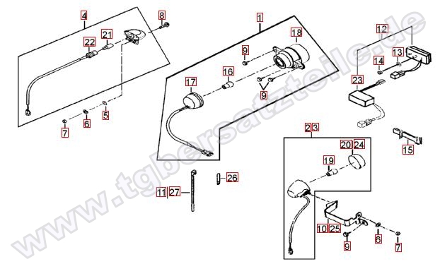 Rücklicht-Blinker hinten