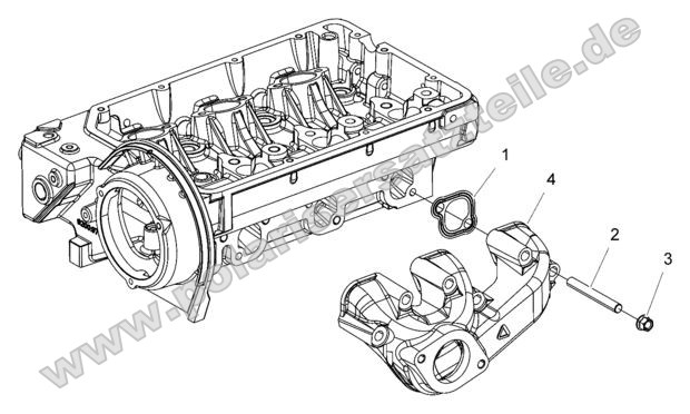 Engine, Exhaust Manifold w/ Front Outlet Engine, Exhaust Manifold w/ Front Outlet