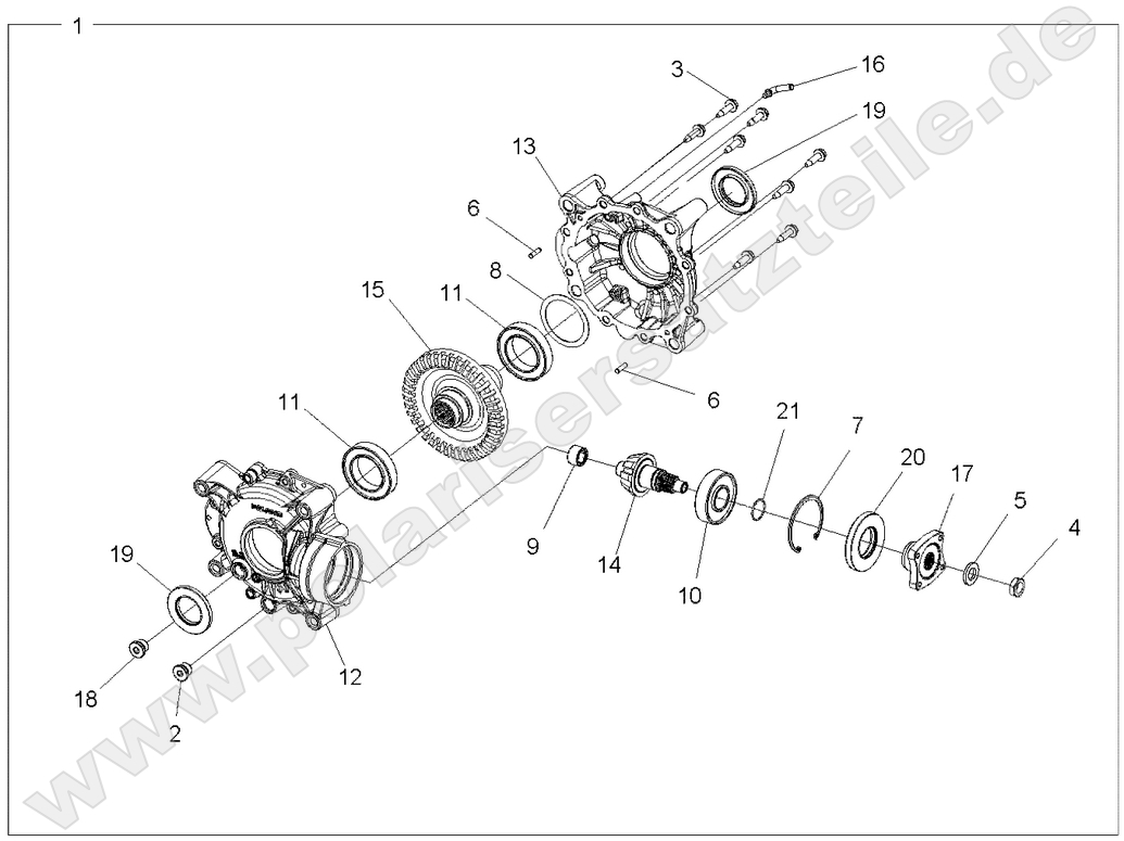 DRIVE TRAIN, REAR GEARCASE INTERNALS DRIVE TRAIN, REAR GEARCASE INTERNALS