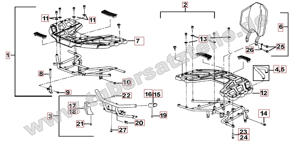 Gepäckträger Plastik Gepäckträger Plastik