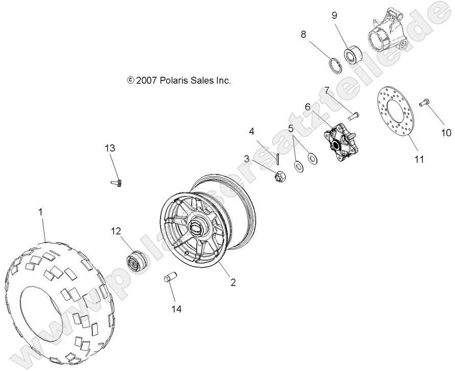 WHEELS, REAR WHEELS, REAR