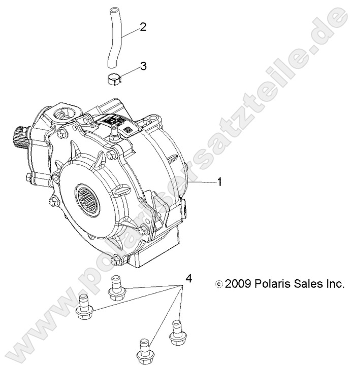 DRIVE TRAIN, FRONT GEARCASE MOUNTING
