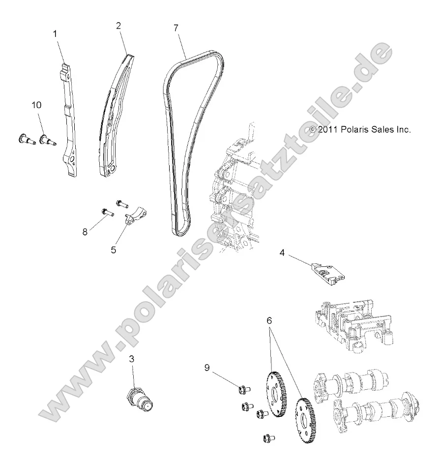Engine, Cam Chain and Sprocket Engine, Cam Chain and Sprocket