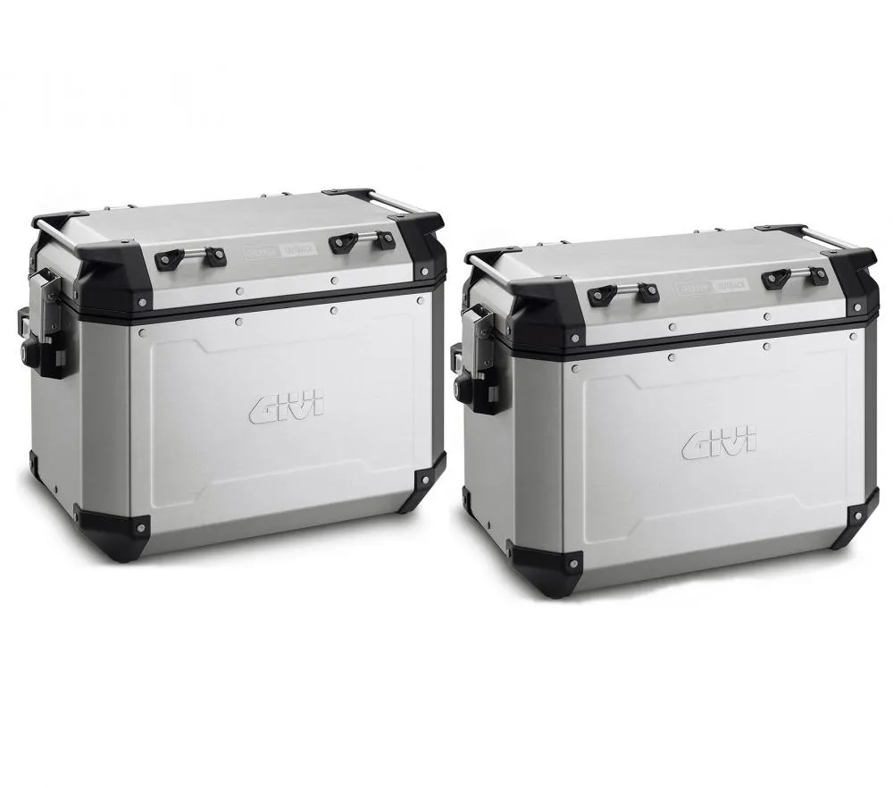Givi_Monokey_Trekker_Outback_OBKN48A_Alu_Seitenkoffer___je_48_Liter___silber_OBKN48APACK2__ Givi Monokey Trekker Outback OBKN48A Alu Seitenkoffer - je 48 Liter - silber