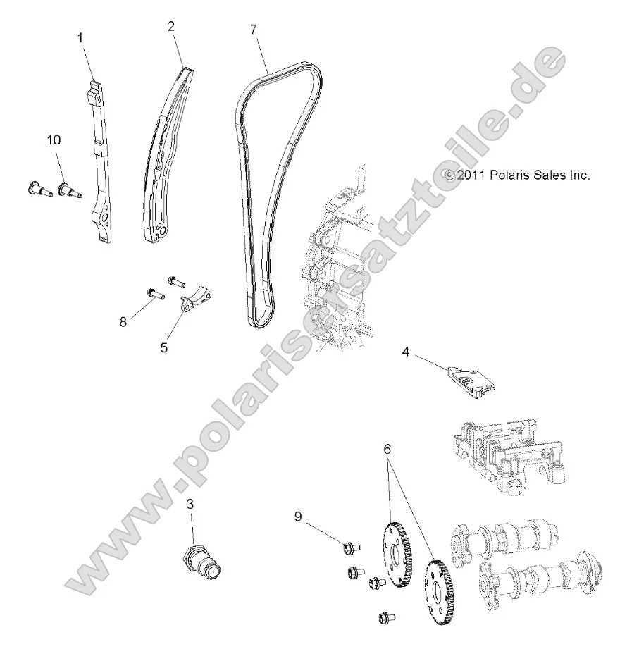 Engine, Cam Chain and Sprocket Engine, Cam Chain and Sprocket
