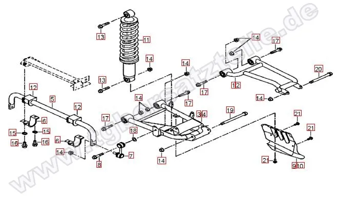Federbein hinten Federbein hinten