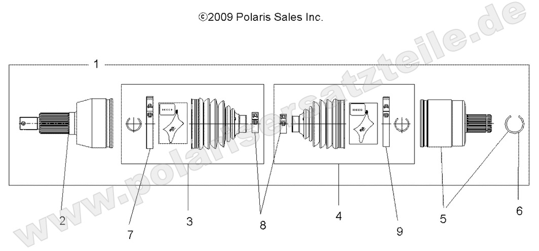 DRIVE TRAIN, DRIVE SHAFT, FRONT DRIVE TRAIN, DRIVE SHAFT, FRONT