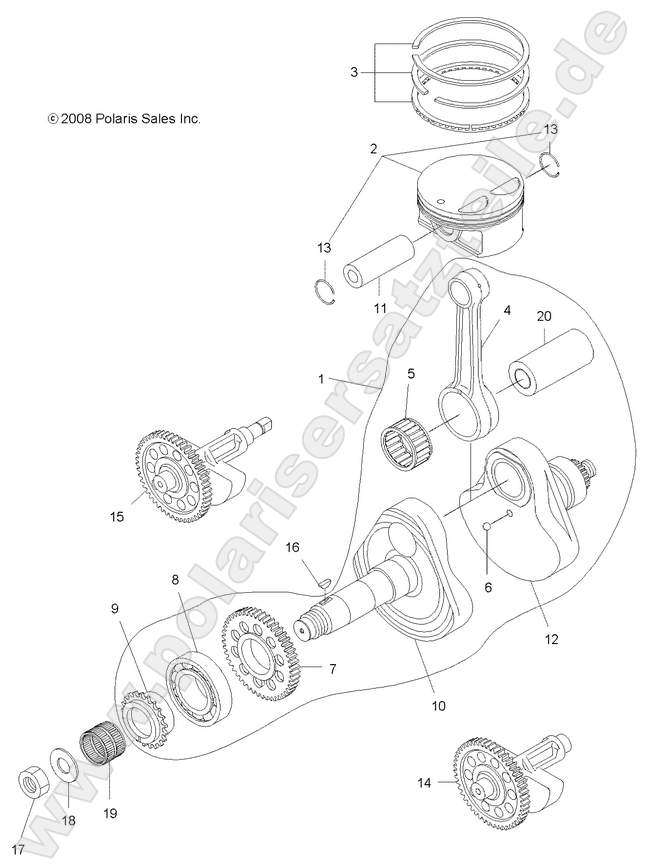 ENGINE, CRANKSHAFT and PISTON