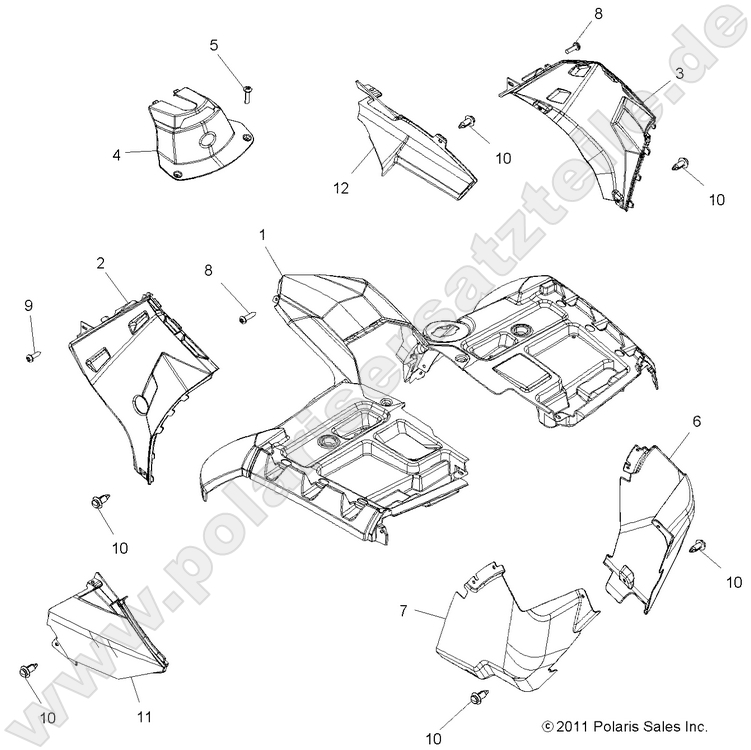 BODY, FRONT CAB BODY, FRONT CAB
