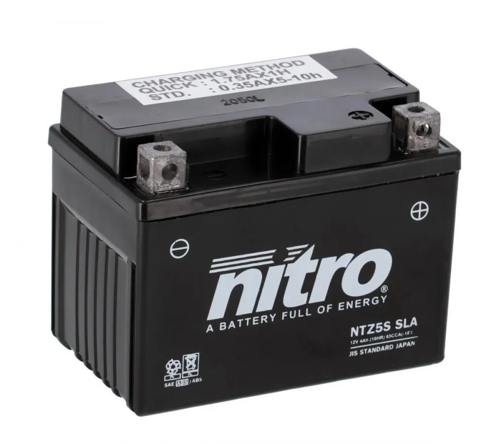 Nitro_NTZ5S_YTZ5S_SLA_GEL_AGM_Batterie_12V_4AH___Einbaufertig__9119 Nitro NTZ5S / YTZ5S SLA GEL AGM Batterie 12V 4AH - Einbaufertig