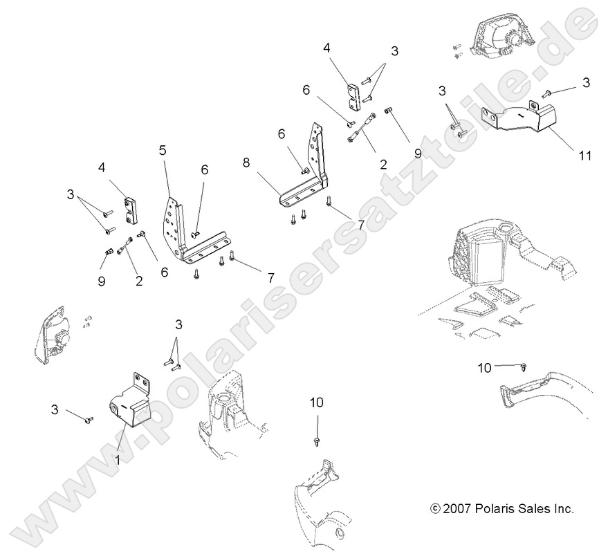 BODY, TAILGATE BRACKETS BODY, TAILGATE BRACKETS
