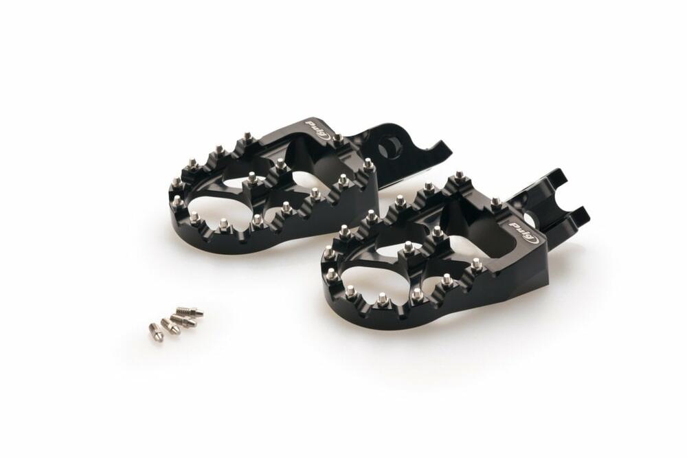 PUIG FUSSRASTEN SET MOD. OFF-ROAD HONDA C/SCHWARZ - 20555N