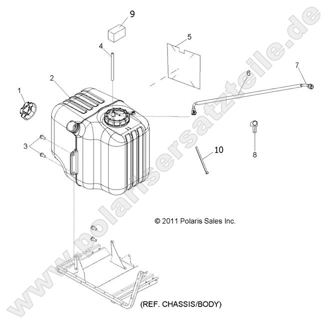 BODY, FUEL TANK ASM.