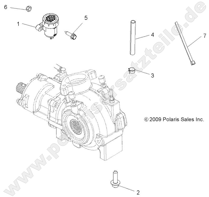 DRIVE TRAIN, GEARCASE MOUNTING, FRONT