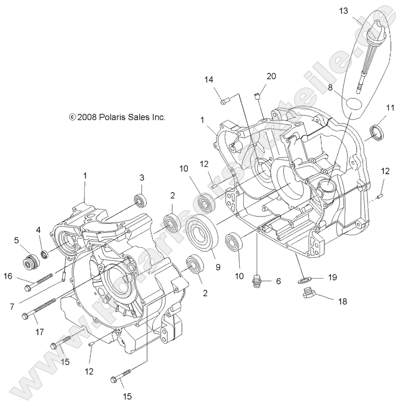 ENGINE, CRANKCASE ENGINE, CRANKCASE