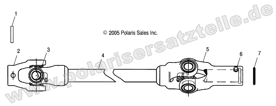 Prop Shaft, Front Prop Shaft, Front