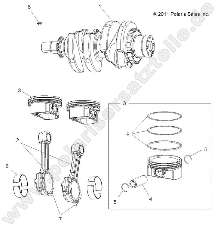 ENGINE, CRANKSHAFT and PISTON