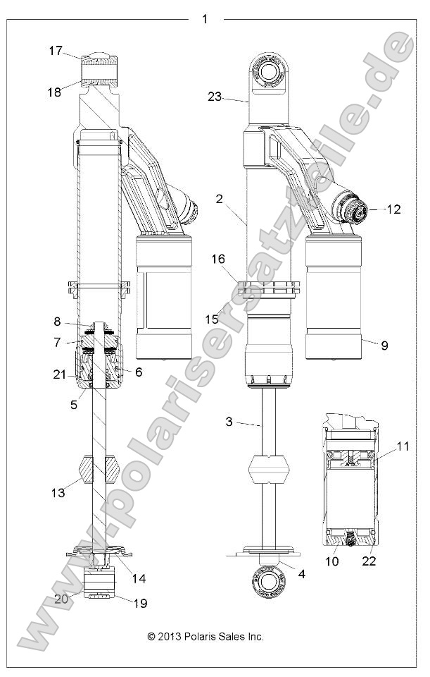 Suspension, Shock, Rear