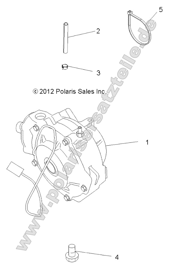 Drive Train, Front Gearcase Mounting Drive Train, Front Gearcase Mounting