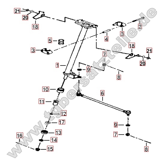 Lenksäule - Spurstange