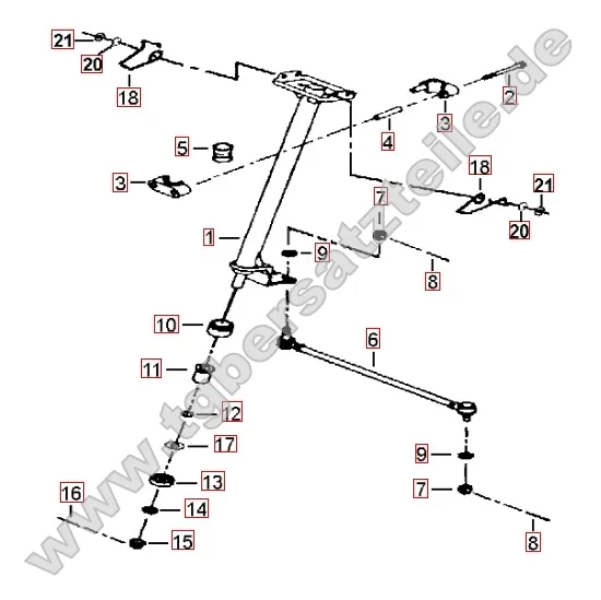 Lenksäule - Spurstange