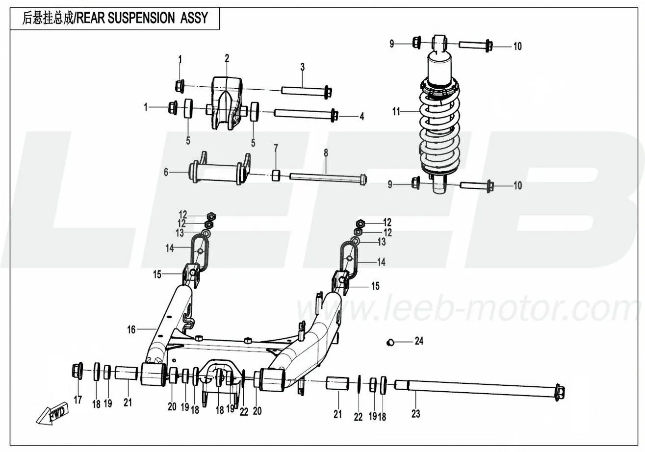 Hinterradaufhängung 