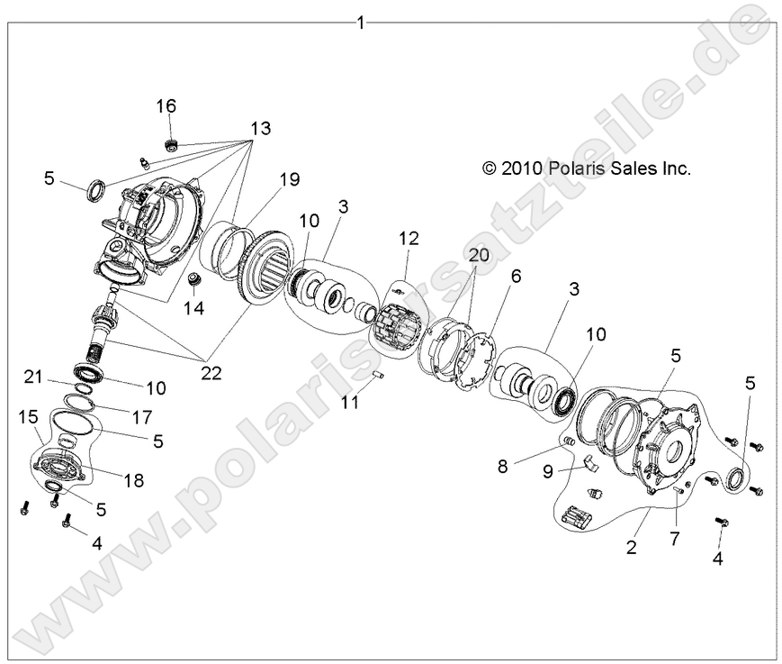 DRIVE TRAIN, FRONT GEARCASE