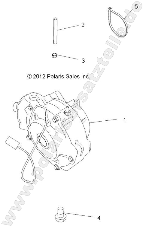 DRIVE TRAIN, FRONT GEARCASE MOUNTING