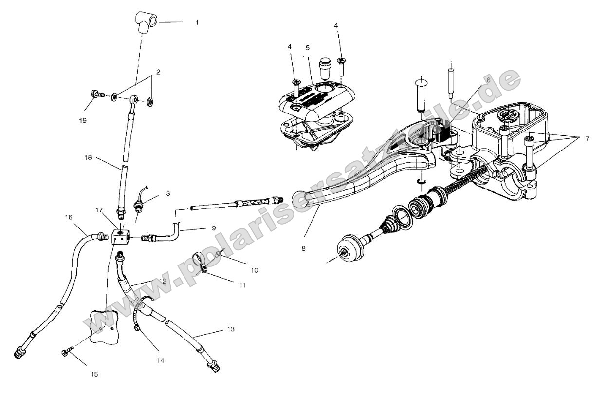 Controls - Master Cylinder/Brake Line