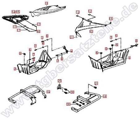 Seitenverkleidung-Fußstütze