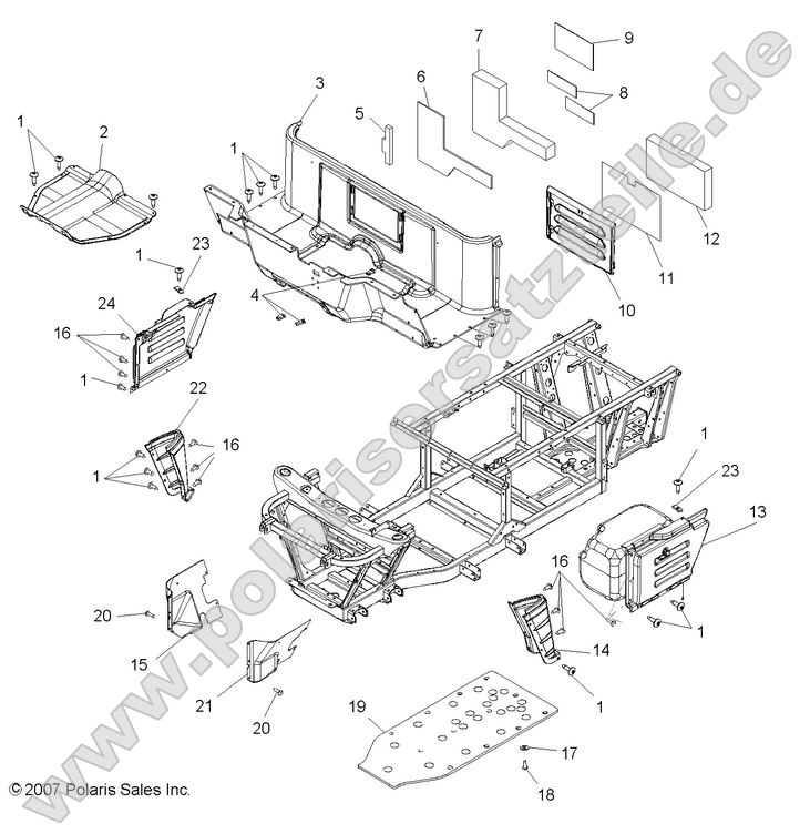 BODY, FLOOR AND FENDERS